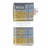 Amy Britton Highland Harris Tweed Mustard Plaid Soft Case