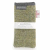Amy Britton Landscape Harris Tweed Grass Green Soft Case