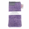 Amy Britton Landscape Harris Tweed Harebell Purple Soft Case