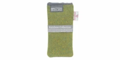 Amy Britton Rainbow Harris Tweed Moss Green Soft Case