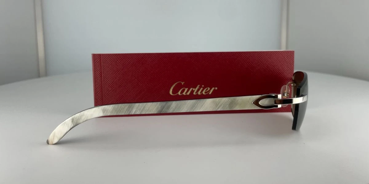 Cartier Buffalo Horn CT0018RS 001 2CL 5 Cartier Buffalo Horn CT0018RS 001 2CL - Image 5