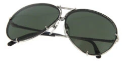 Porsche Design 8478 B Chrome Frame - Grey + Dk Green Lenses - As Seen On Kourtney Kardashian -Retavoir Store Porsche Design 8478 B Seemore 5