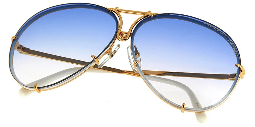 Porsche Design 8478 W Gold Frame - Grad Blue + Brown Lenses 5 Porsche Design 8478 W Gold Frame - Grad Blue + Brown Lenses - Image 5