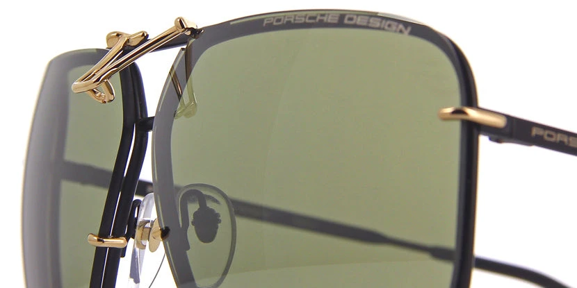 Porsche Design 8928 D Black & Gold Frame Interchangeable Grey Gradient Lenses 7 Porsche Design 8928 D Black & Gold Frame Interchangeable Grey Gradient Lenses - Image 7