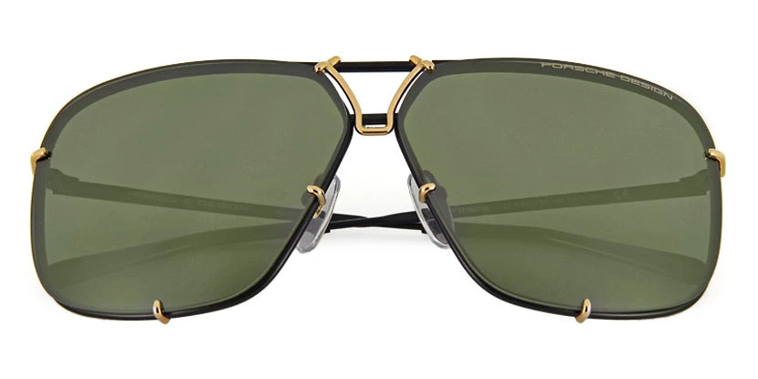 Porsche Design 8928 D Black & Gold Frame Interchangeable Grey Gradient Lenses 8 Porsche Design 8928 D Black & Gold Frame Interchangeable Grey Gradient Lenses - Image 8