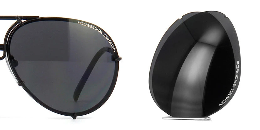 Porsche Design Lens Set - P V343 Grey Black Lenses - As Seen On Khloe Kardashian 1 Porsche Design Lens Set - P V343 Grey Black Lenses - As Seen On Khloe Kardashian
