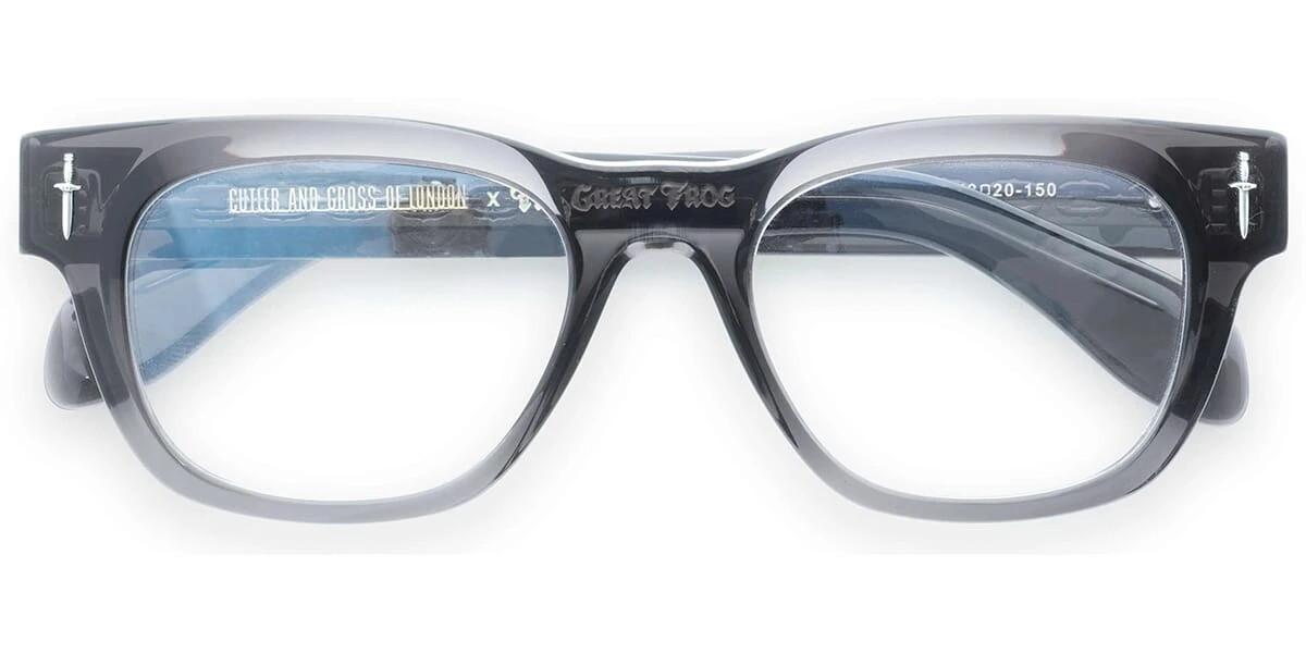 Cutler And Gross X The Great Frog The Crossbones Optical GFOP003 03 Pewter Grey 3 Cutler And Gross X The Great Frog The Crossbones Optical GFOP003 03 Pewter Grey - Image 3