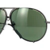 Porsche Design 8478 C Gun Frame - Dk Green + Amber Lenses - As Seen On Khloe Kardashian & Usher