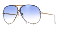 Porsche Design 8478 W Gold Frame - Grad Blue + Brown Lenses