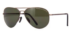 Porsche Design 8508 Q Brown Aviators With Polarised Lenses
