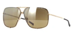 Porsche Design 8928 B Gold Frame With Brown Interchangeable Lenses
