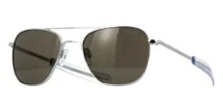 Randolph Aviator Bright Chrome AF078 Polarised - As Seen On Michael Keaton & Nikolaj Coster-Waldau