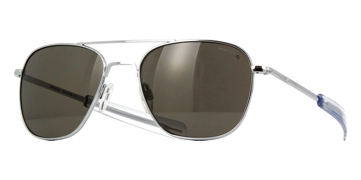 Randolph Aviator Bright Chrome AF128 Polarised 1 Randolph Aviator Bright Chrome AF128 Polarised